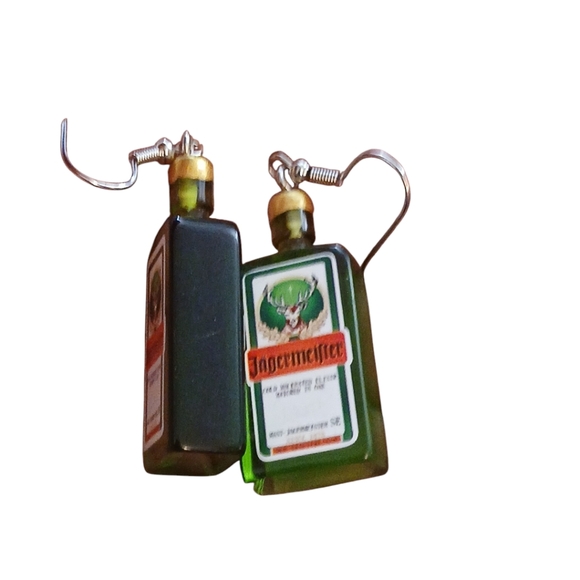 NWOT Jagermeister Bottle Fashion Earrings - Picture 3 of 4